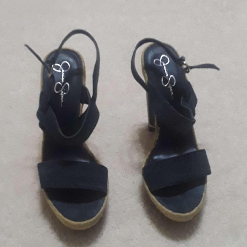 Size 10 Jessica Simpson denim heels